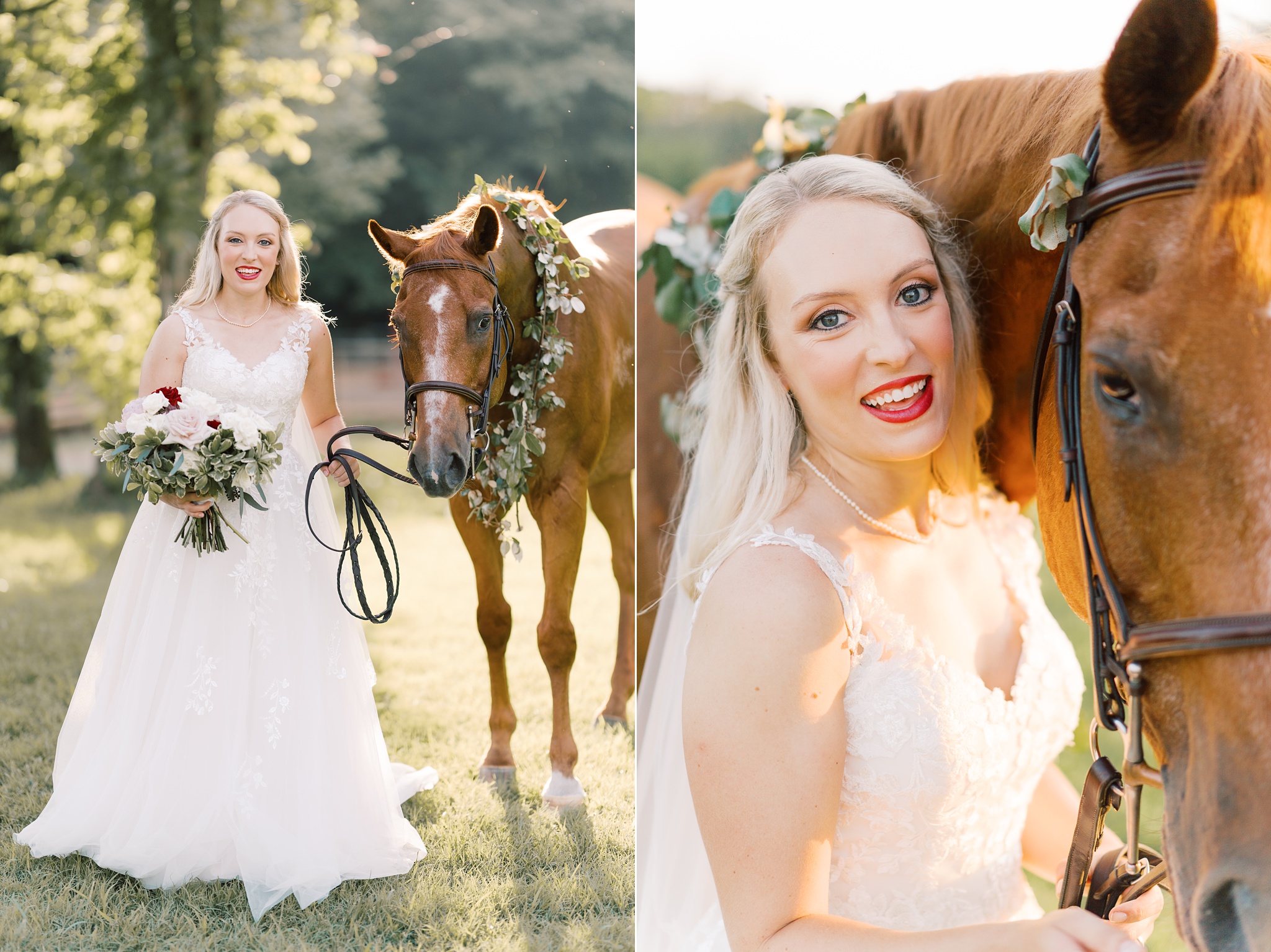Equestrian Golden Hour Bridal Session