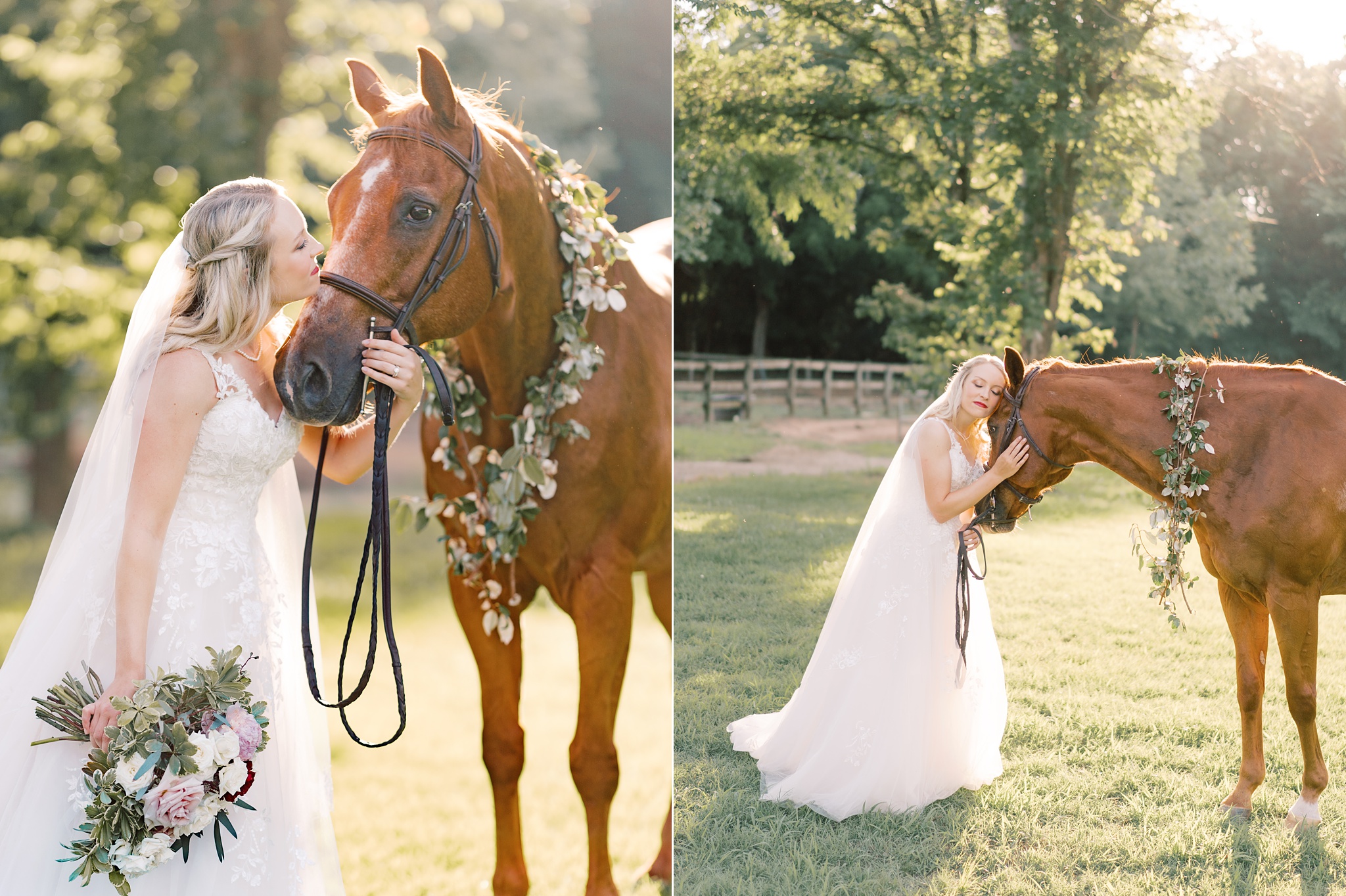 Equestrian Golden Hour Bridal Session