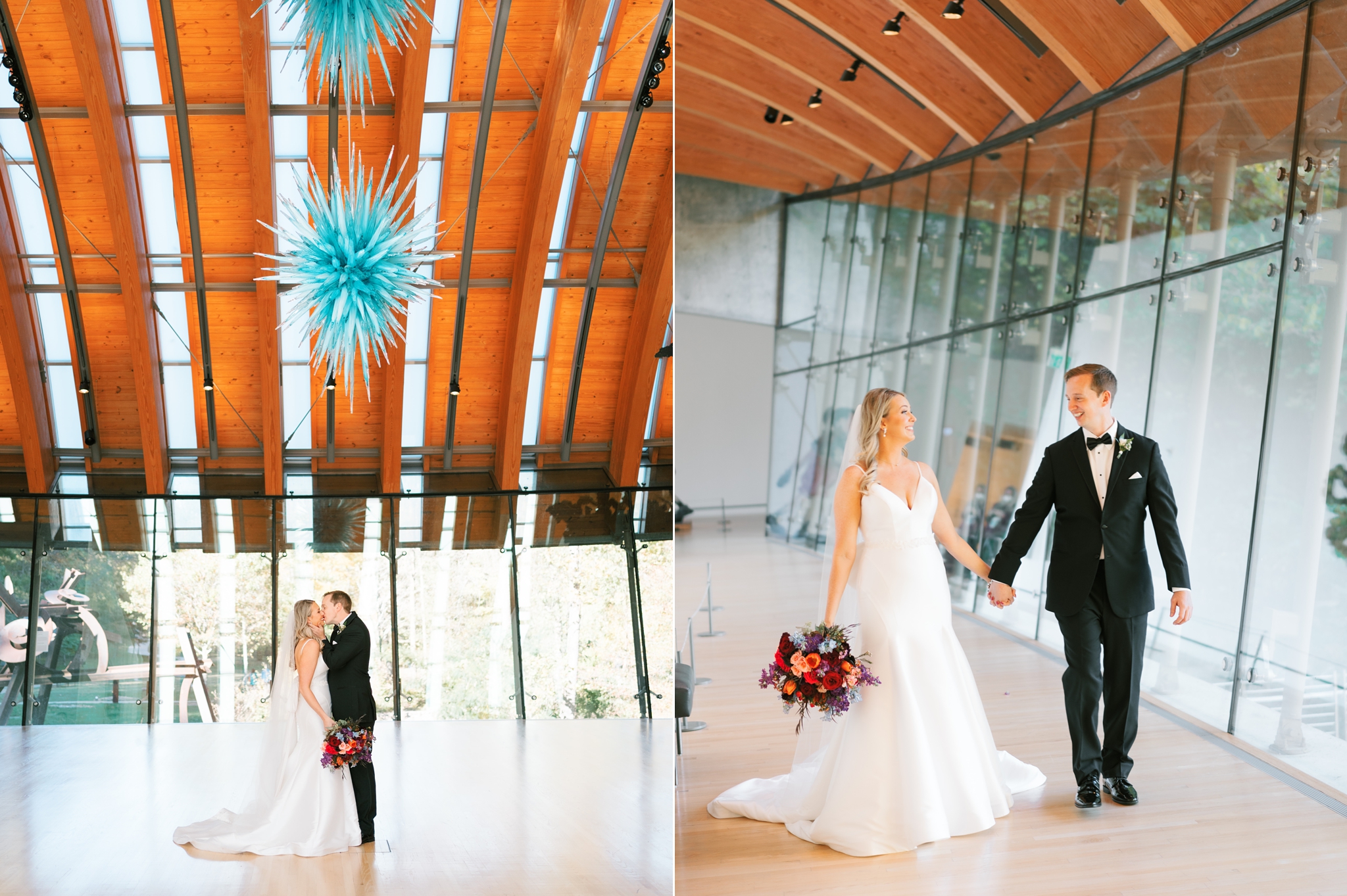 Vibrant Crystal Bridges Wedding
